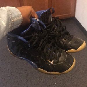 Nike Black and Blue foam posits